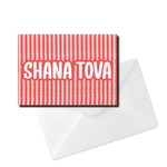 Shana Tova Red Stripe Card