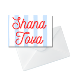 Shana Tova Preppy Stripe Card