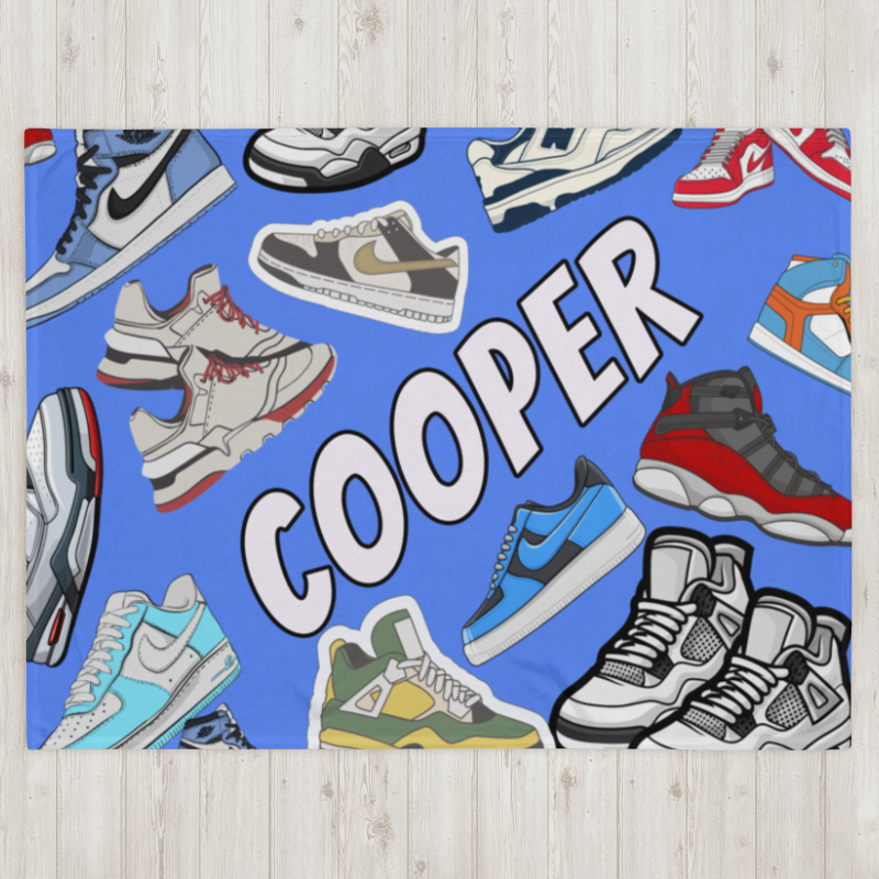 SP x LP Sneaker Fleece Name Blanket