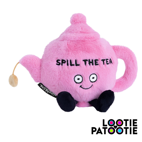 "Spill the Tea" Plush Teapot