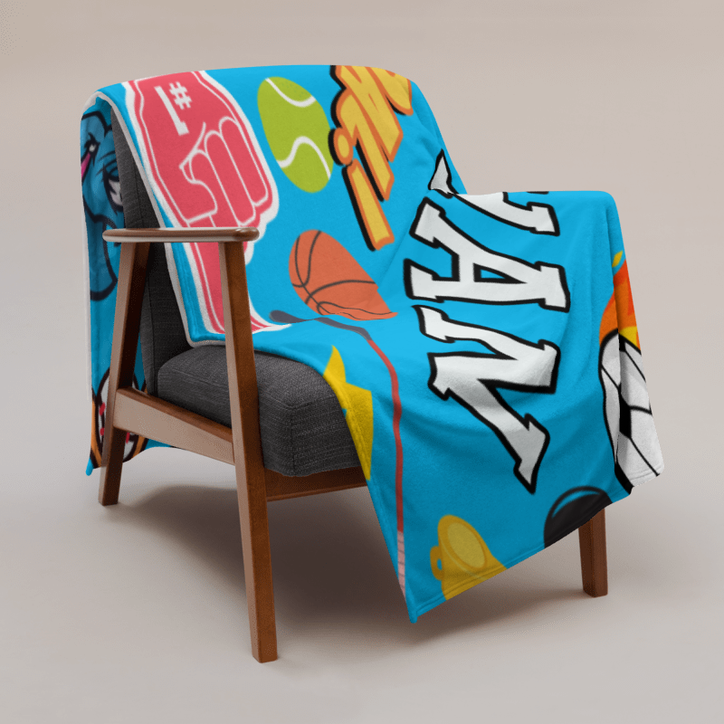 SP x LP Sports Fleece Name Blanket