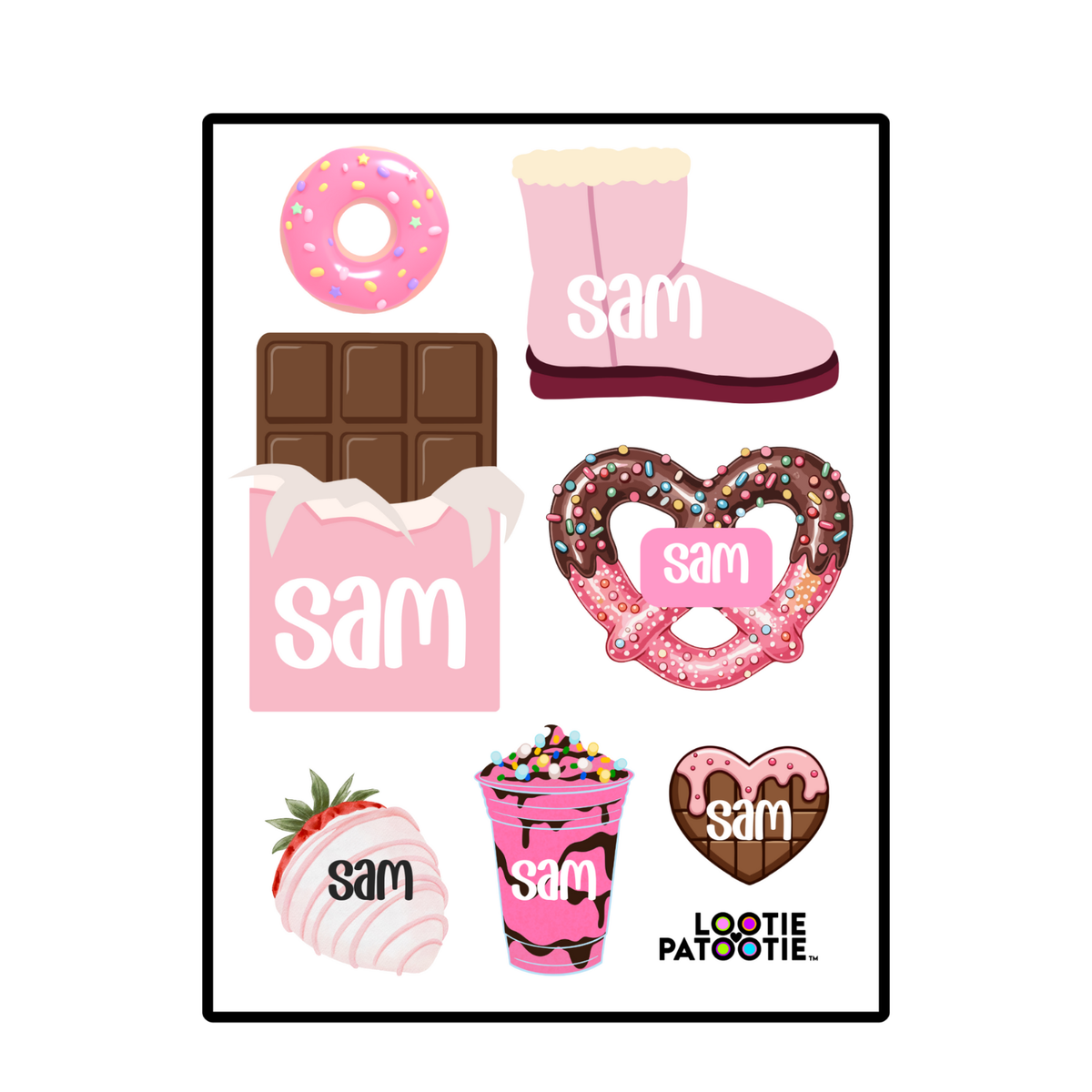 Delicious Name Stickers