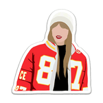 Swift in Chiefs Jacket Sticker