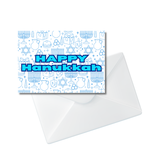 Geometric Hanukkah Note Card