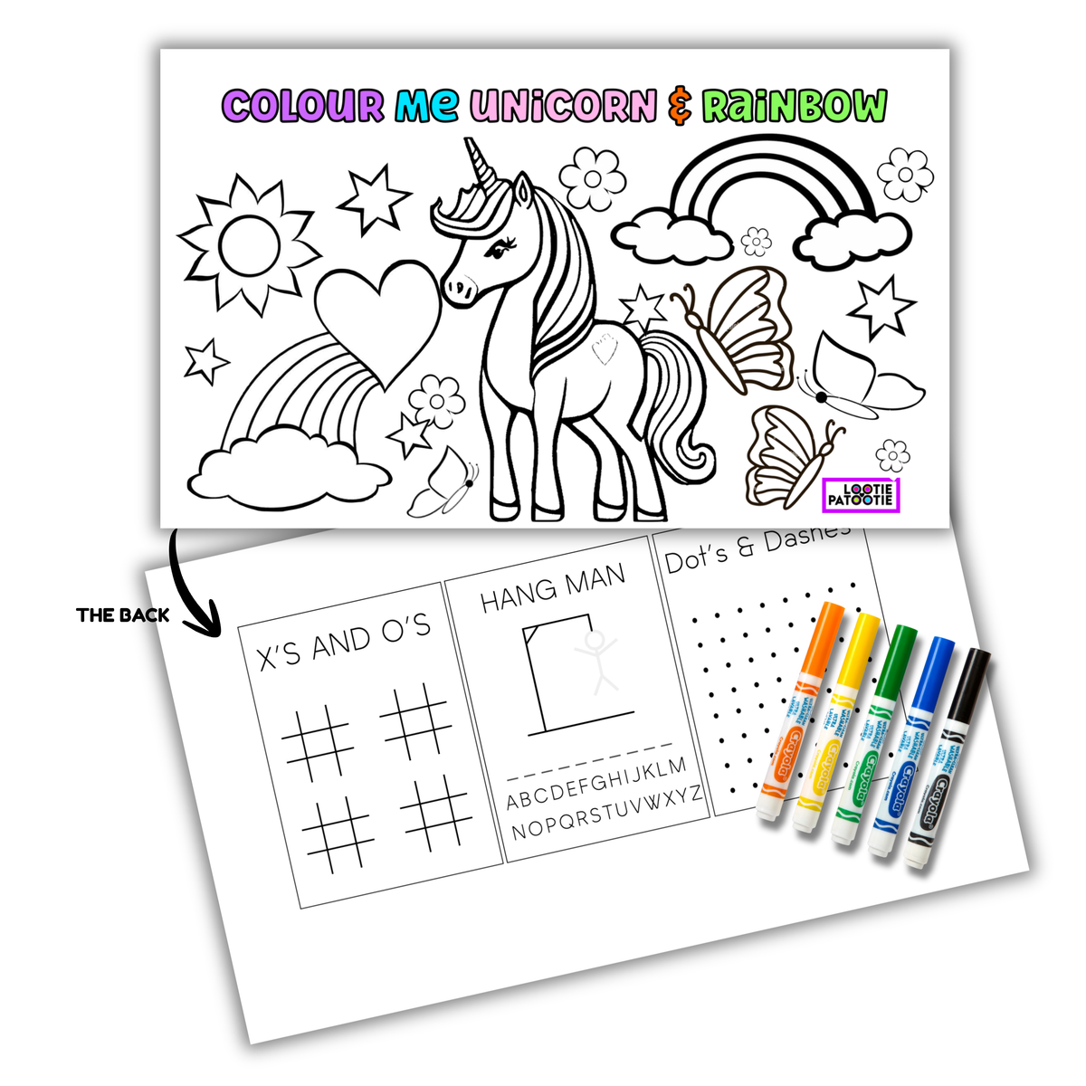 Unicorn Colouring Placemat